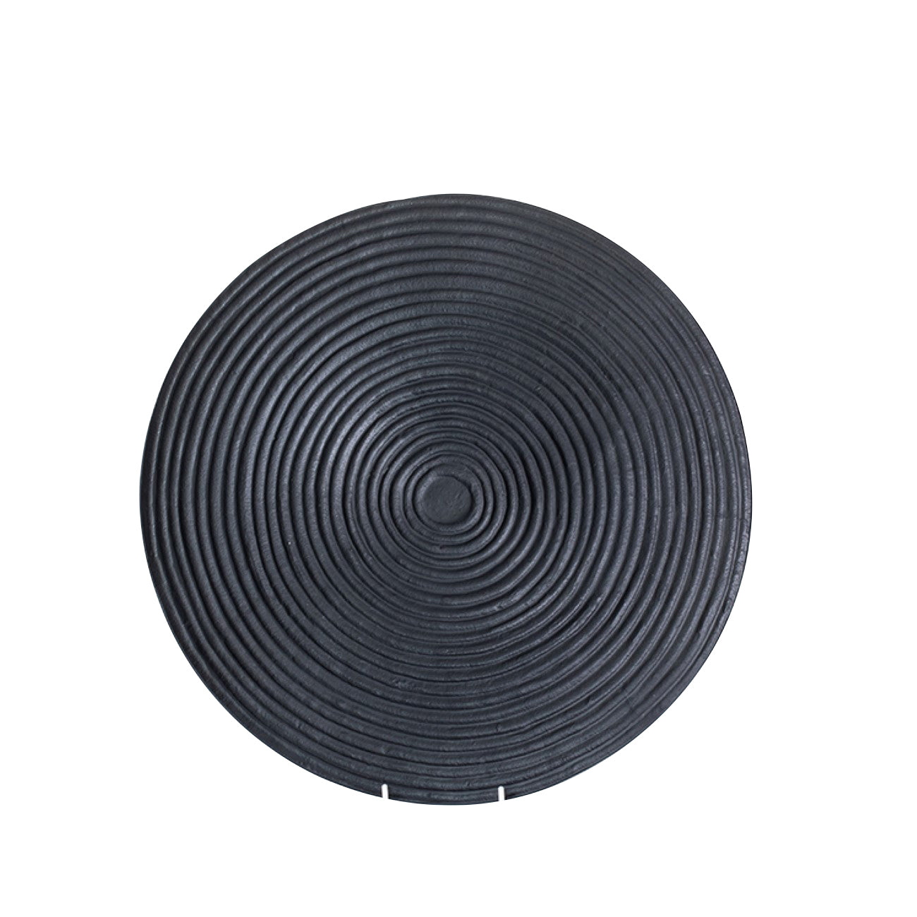 Darsa Round Ridged Black Dish XL