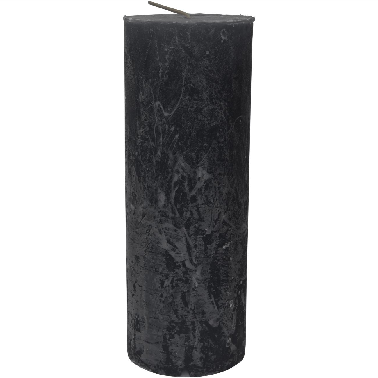 Promotion - Libra Dark Grey Rustica Pillar Candle 7x19cm