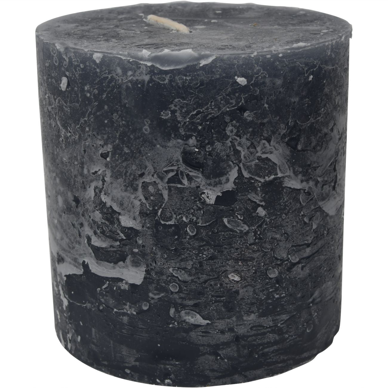 Promotion - Libra Dark Grey Rustica Pillar Candle 10x10cm