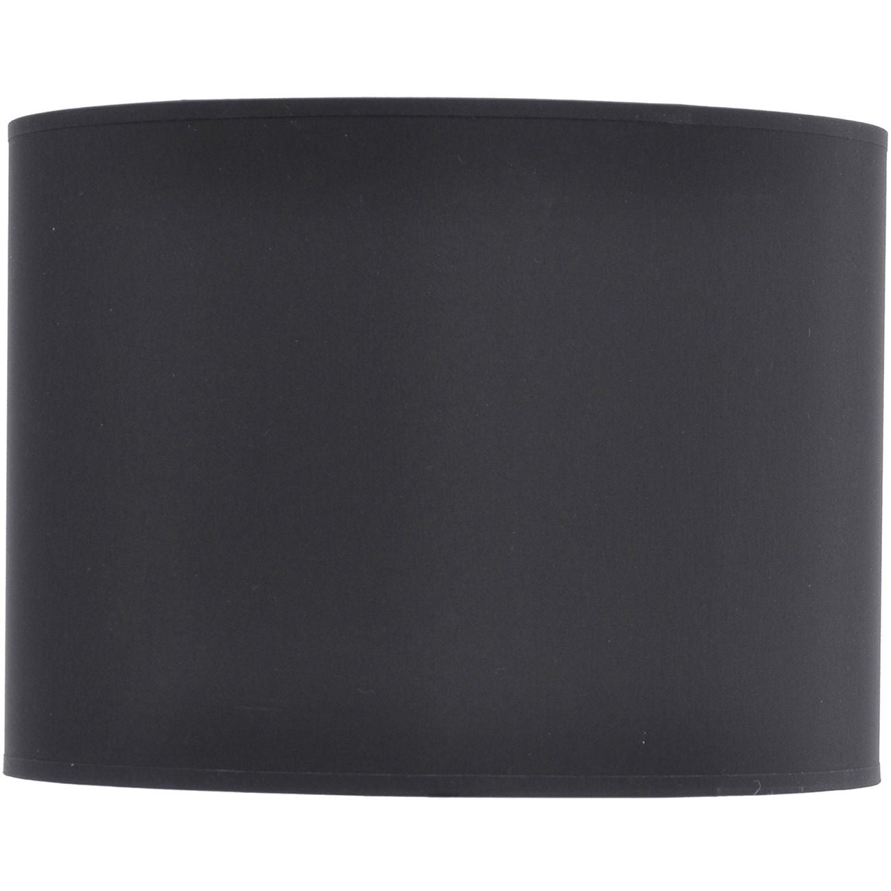 Black and Silver Lined Drum 14" Lampshade