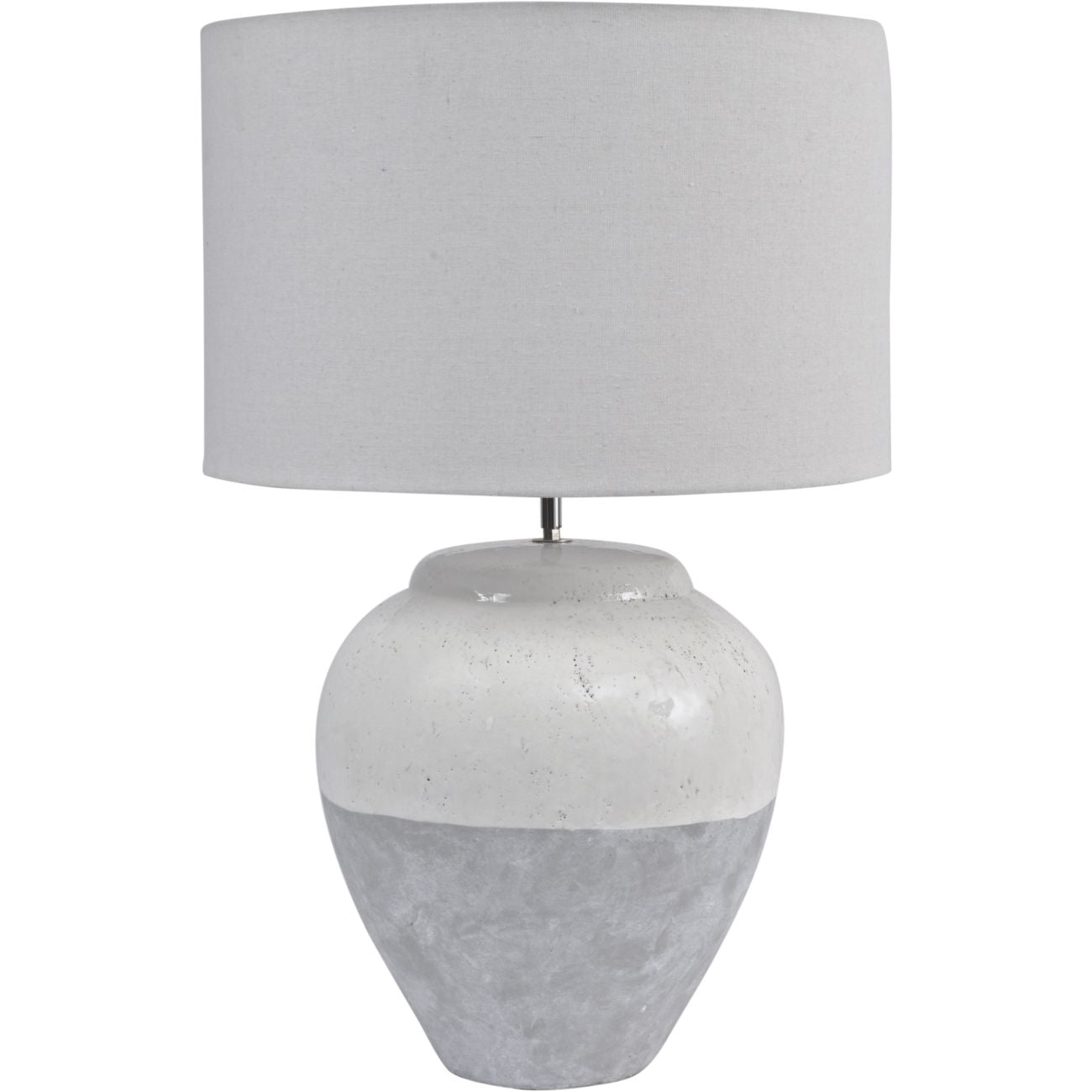 Skyline Grey Porcelain Table Lamp and Shade Large E27 60W