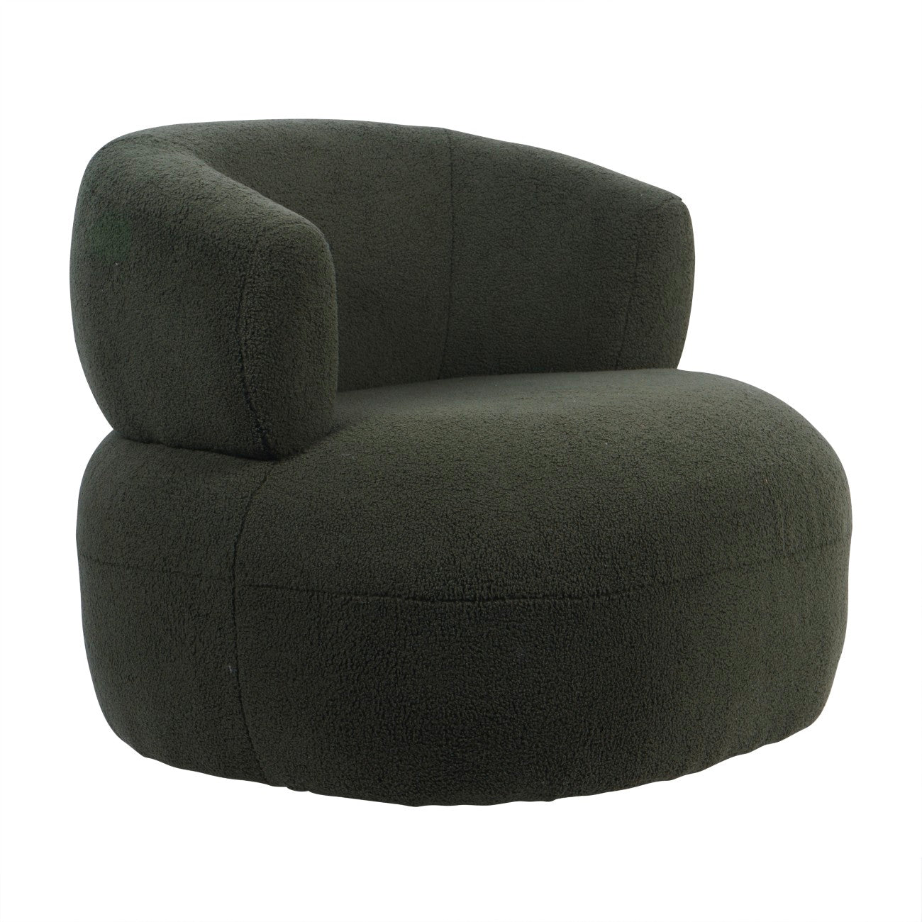 Luna Occasional Chair in Boucle Hunter Green