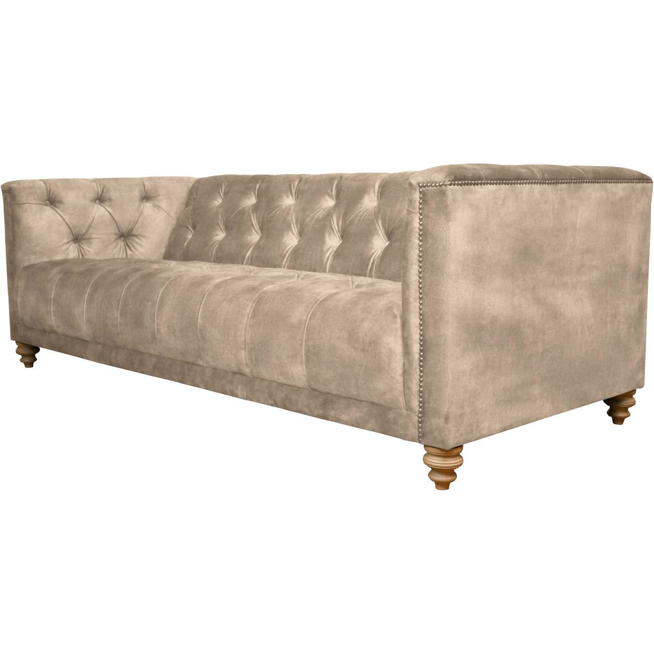 Christchurch Extra Large In Lovely Velvet Champagne With Light Leg
