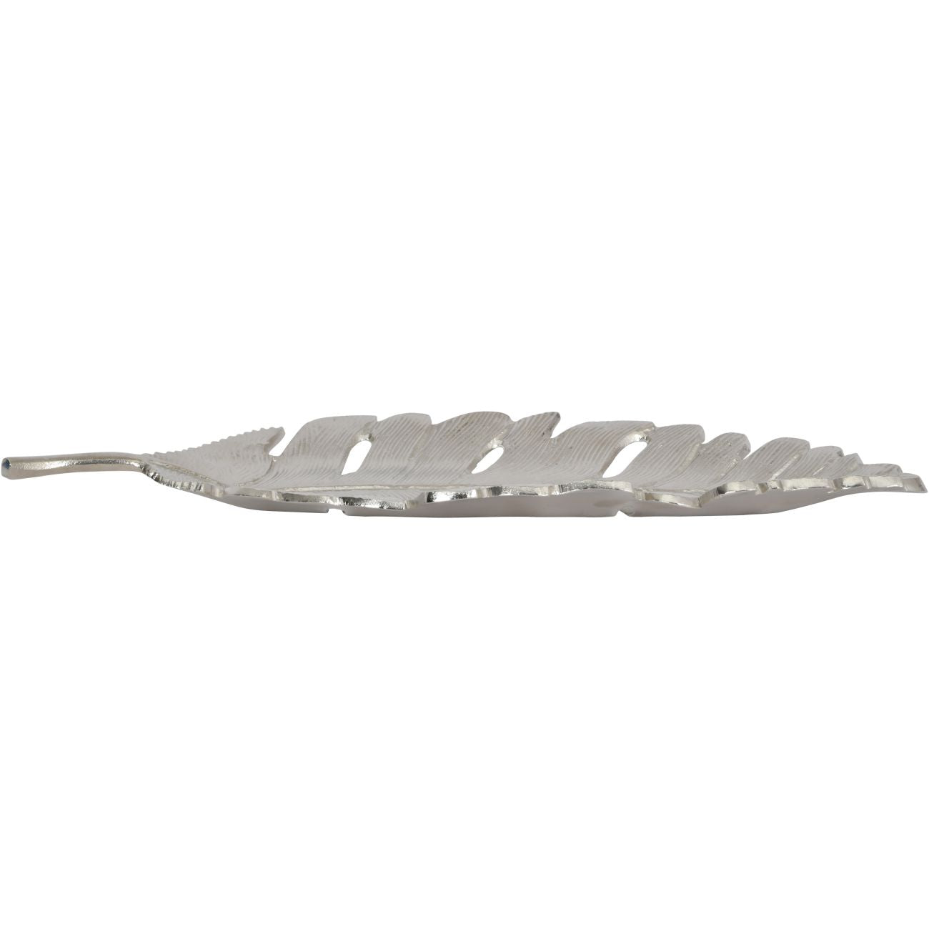 Large Feather Platter in Nickel Finish