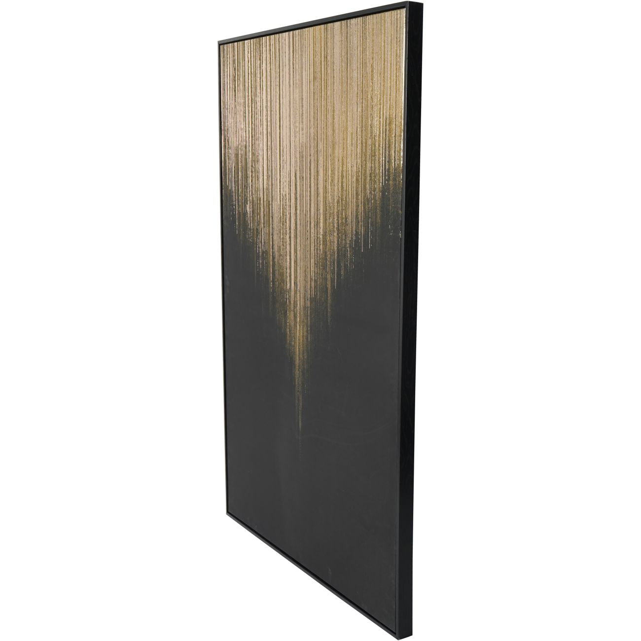 Golden Rain Foiled Framed Canvas Wall Art 140x100cm