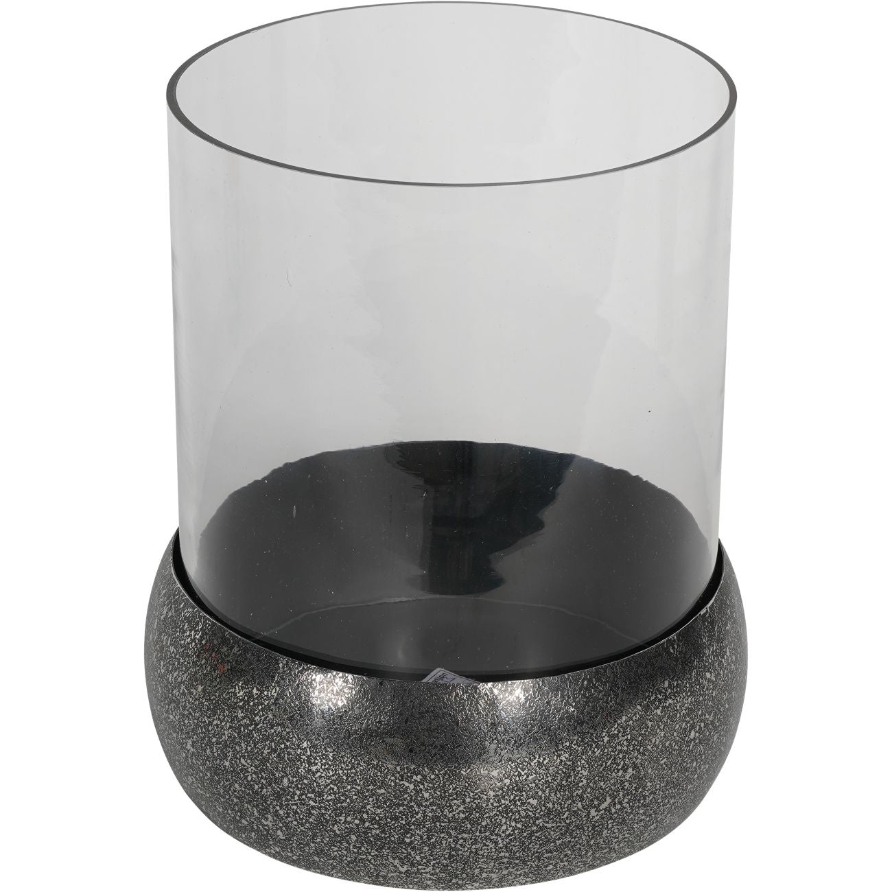 Dusky Finish Medium Glass Hurricane 27x22cm