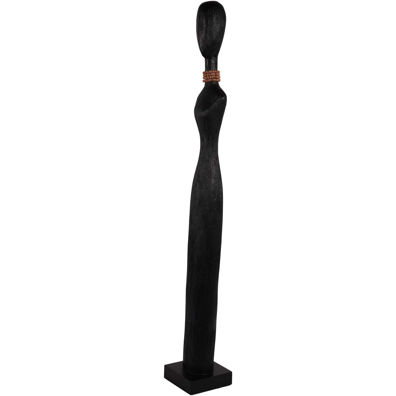 Abstract Female Sculpture Black Large