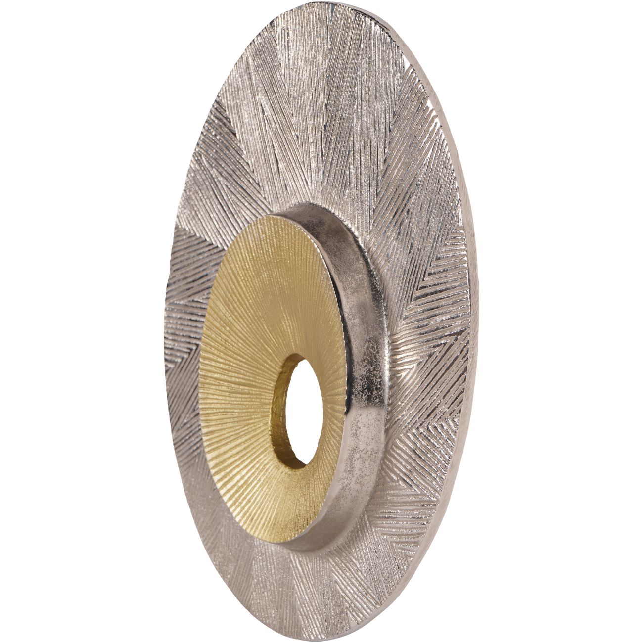 Bergen Nickle Aluminium Wall Art 38cm