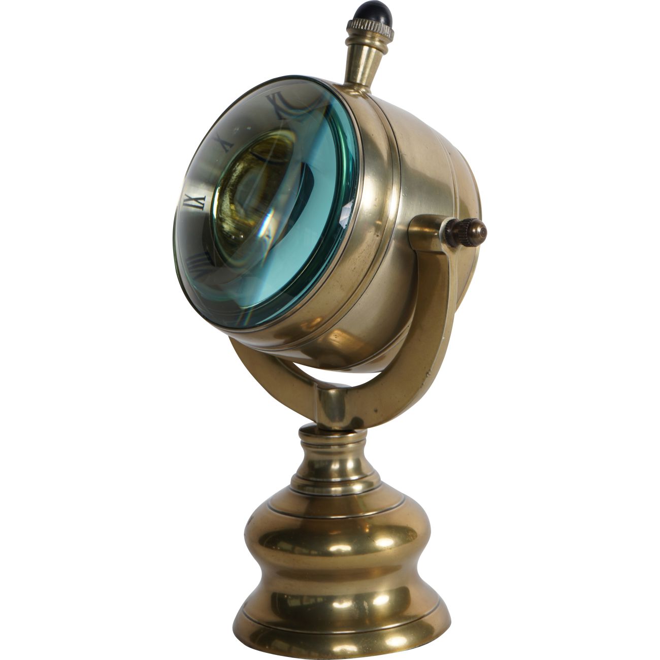 Columbia Antique Brass Finish Mantle Clock