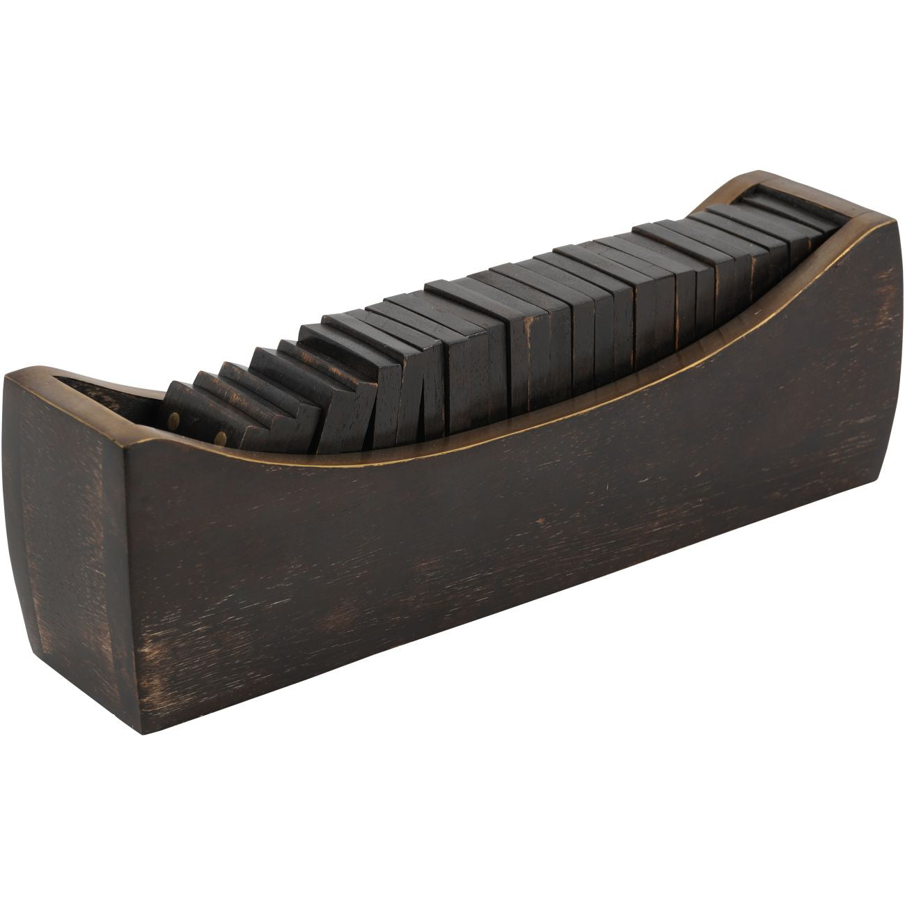 Columbia Large Domino Set in Curved Tray
