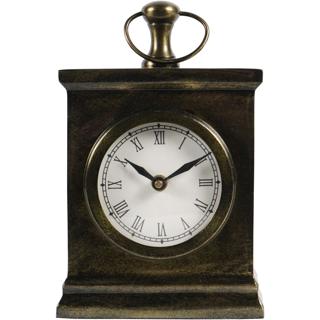 Taunton Antique Finish Mantel Clock Small