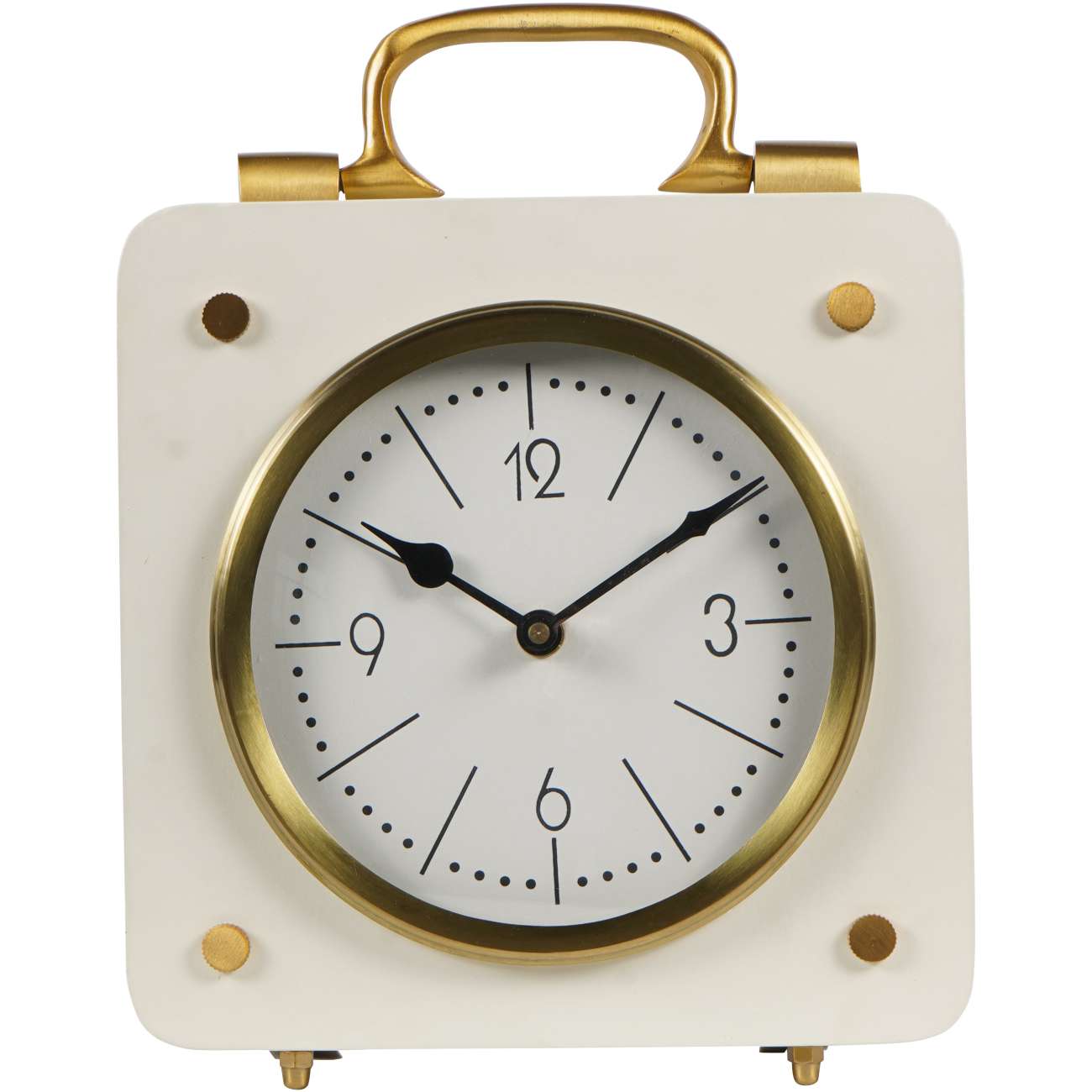 Kimberley Cream & Gold Mantel Clock 20cm