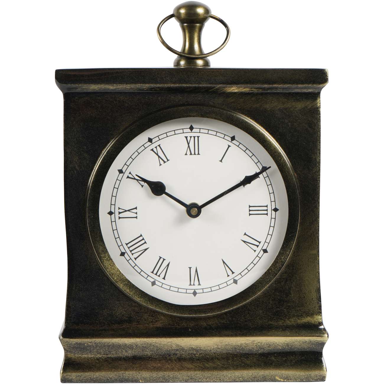 Taunton Antique Finish Mantel Clock Large