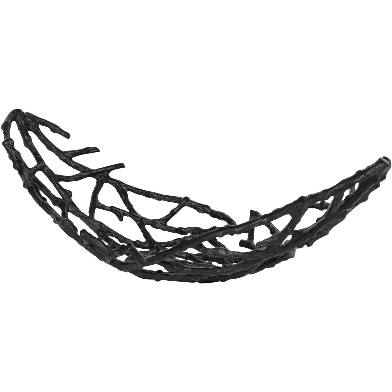 Twig Oval Bowl Black Small