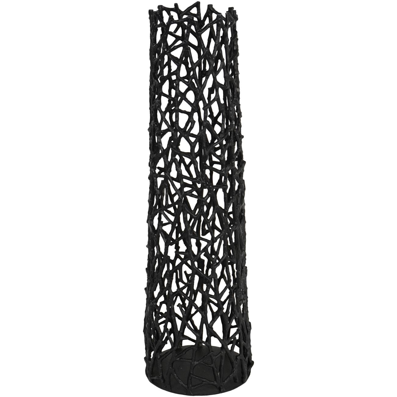 Twig Black Sculpture Vase Small