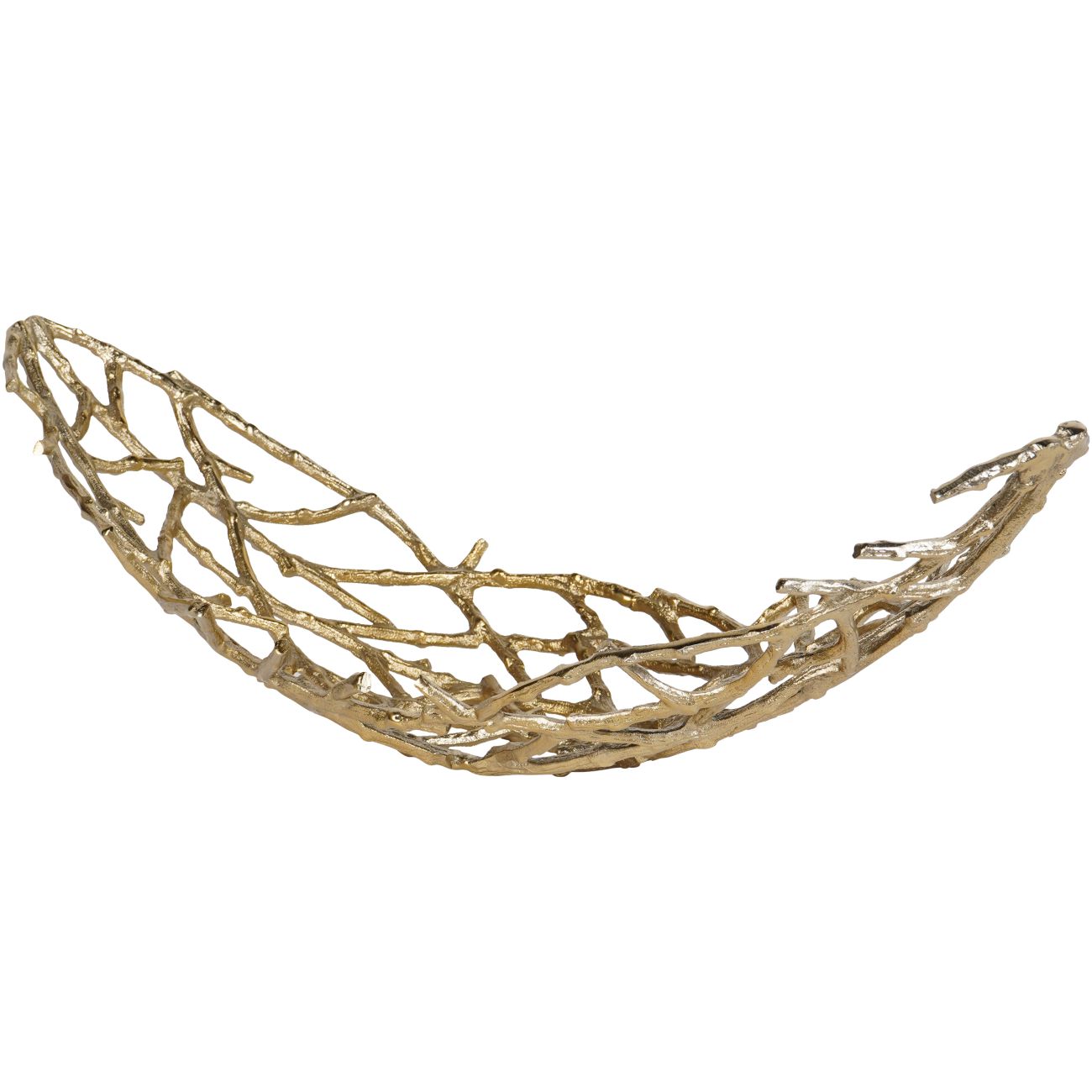 Twig Oval Bowl Gold Large