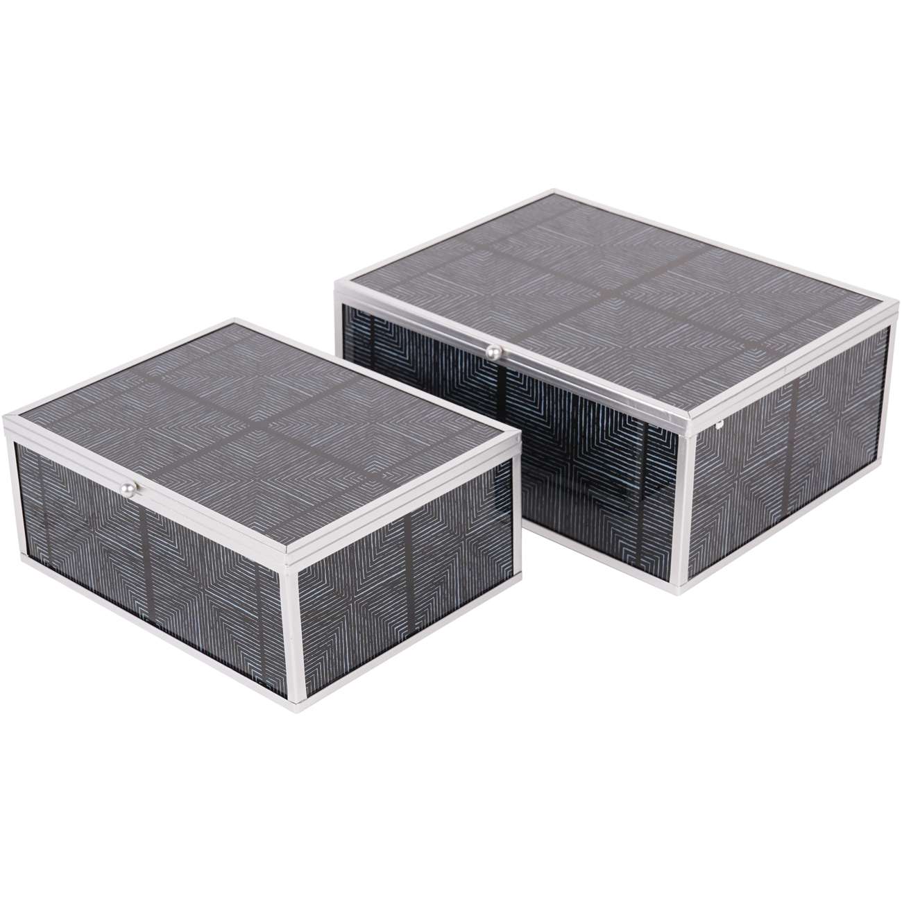 Squares Pattern Set Of 2 Boxes