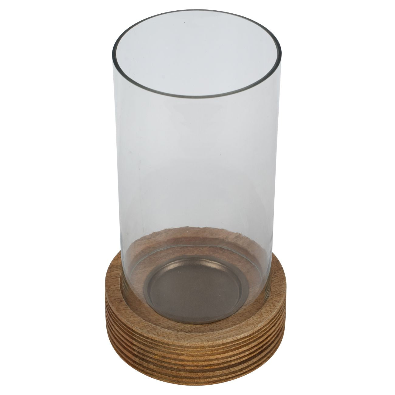 Glass & Wood Hurricane