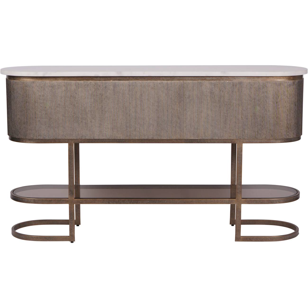 Belvedere Aged Gold Console Table