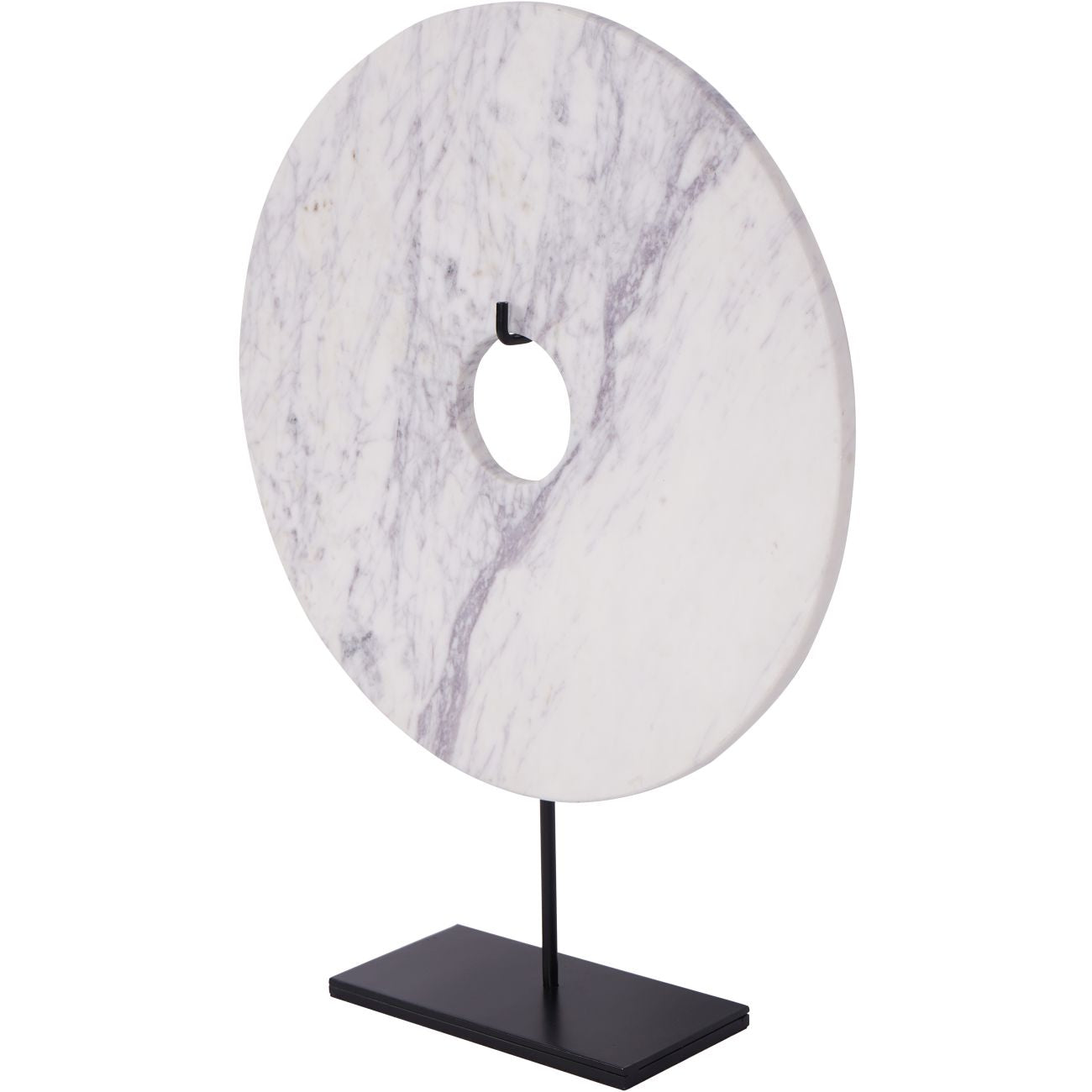 Castello White Marble Disc