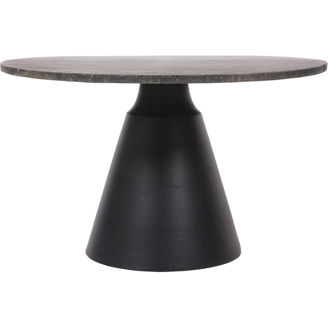 Clifton II Charcoal Black and Dark Travertine Coffee Table Small 60cm
