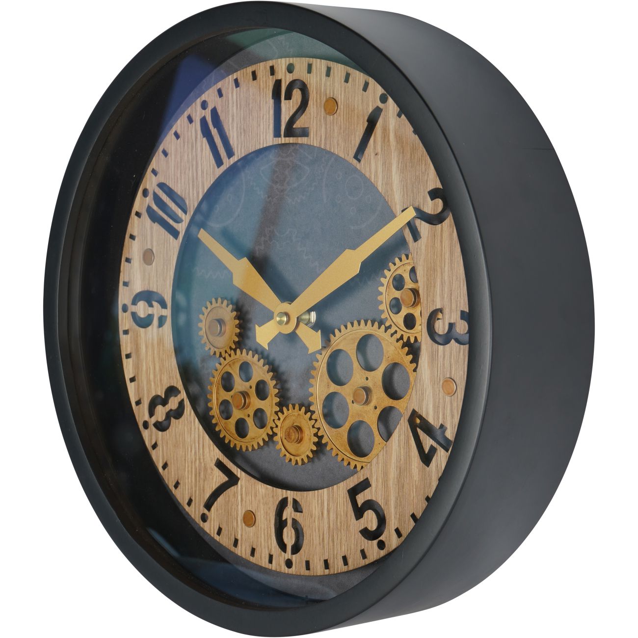 Palladium Mini Cogs Clock Black 32.8cm