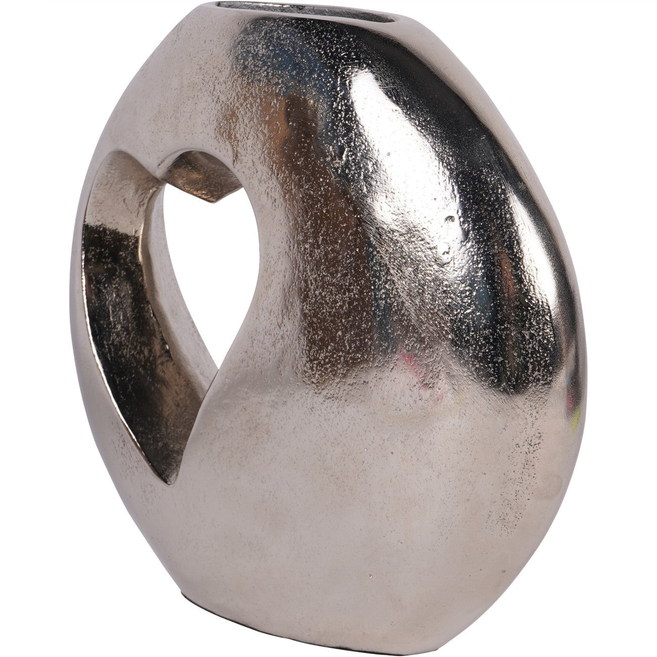 Esme Heart Cast Aluminium Vase