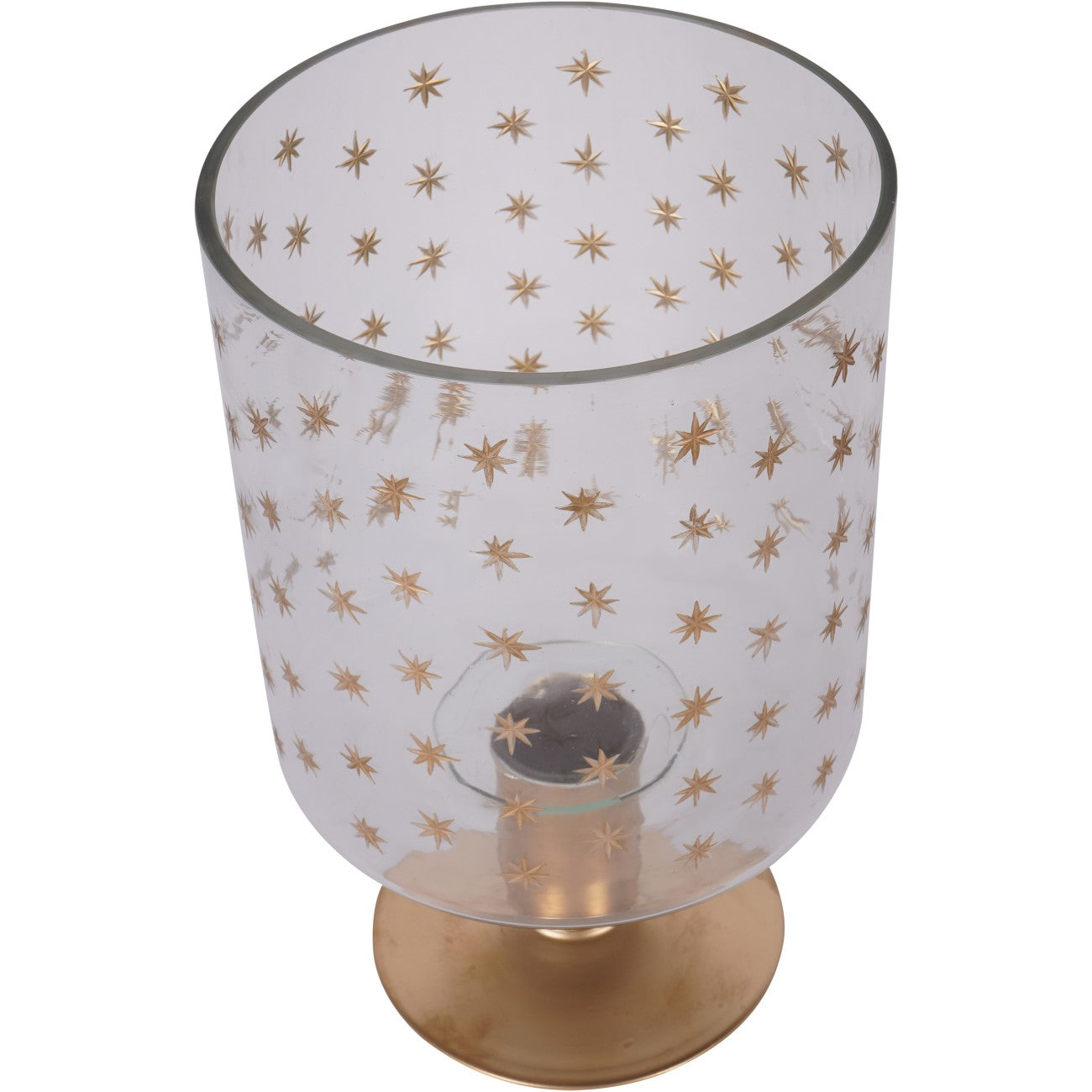 Laura Ashley Stars Glass Hurricanes