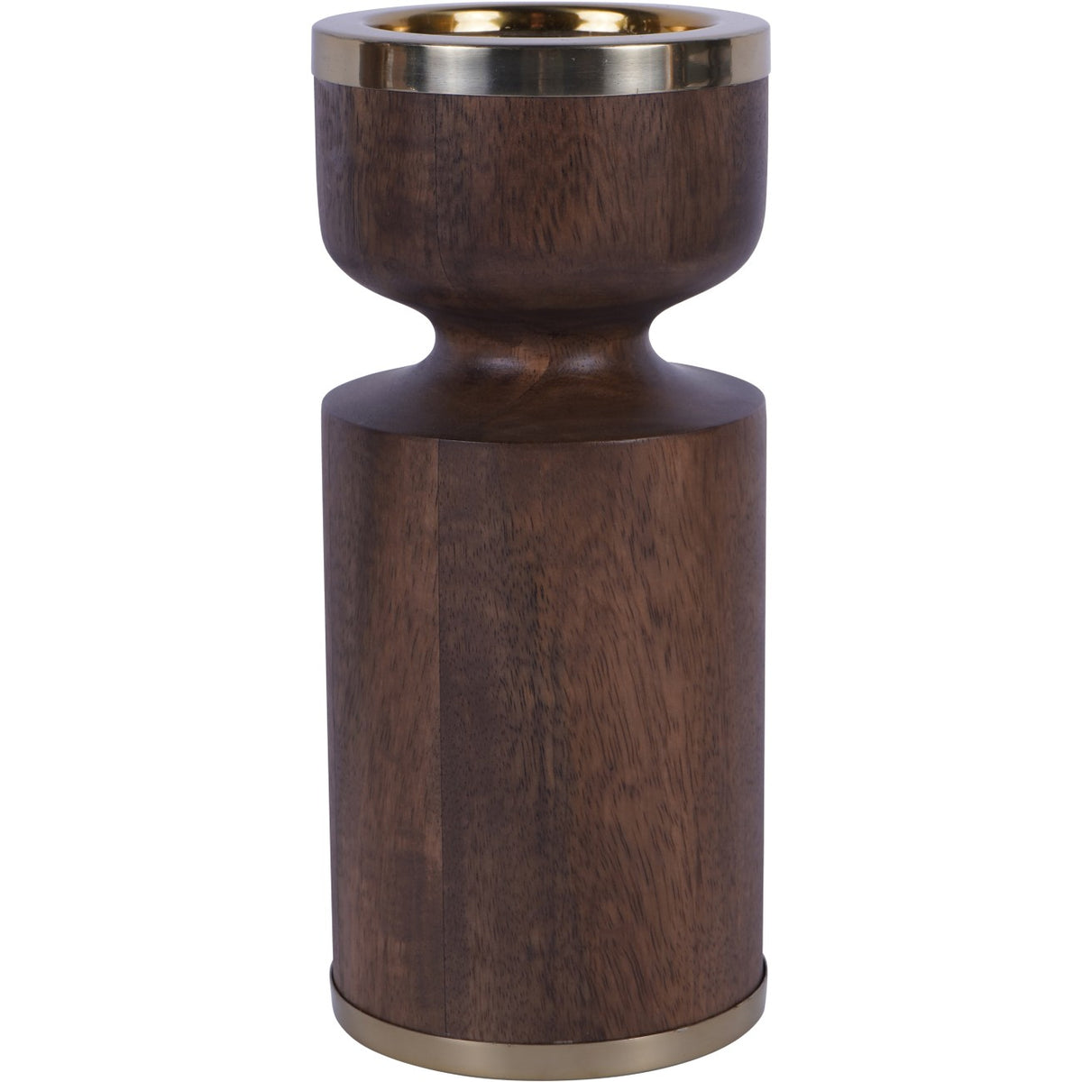 Promotion - Amalfi Wooden Pillar Holder 23cm