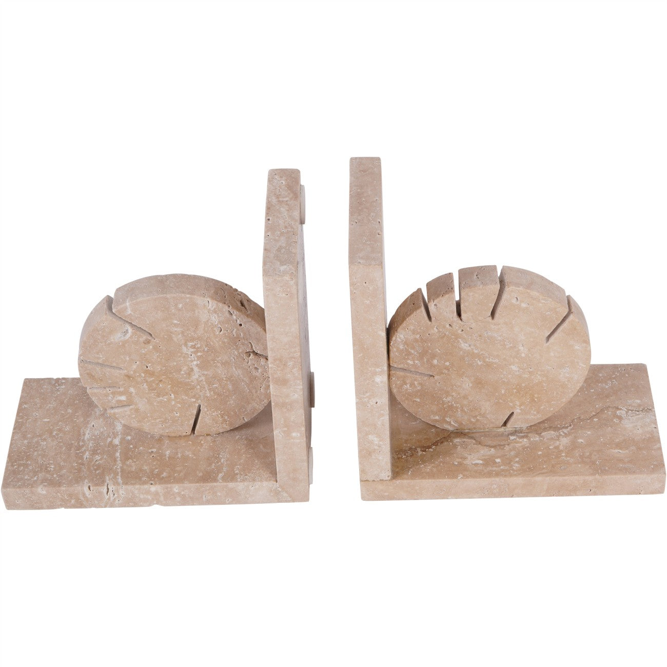 Catania Travertine Bookends