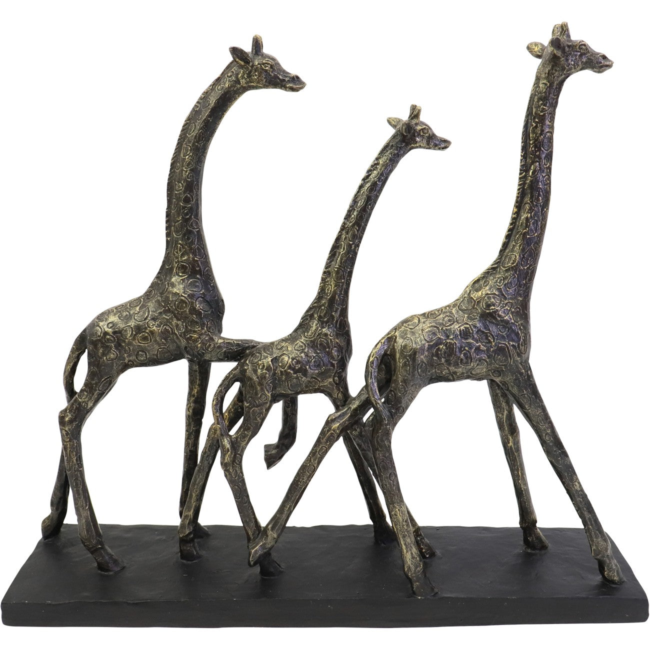 Family Of Three Giraffes Sculpture