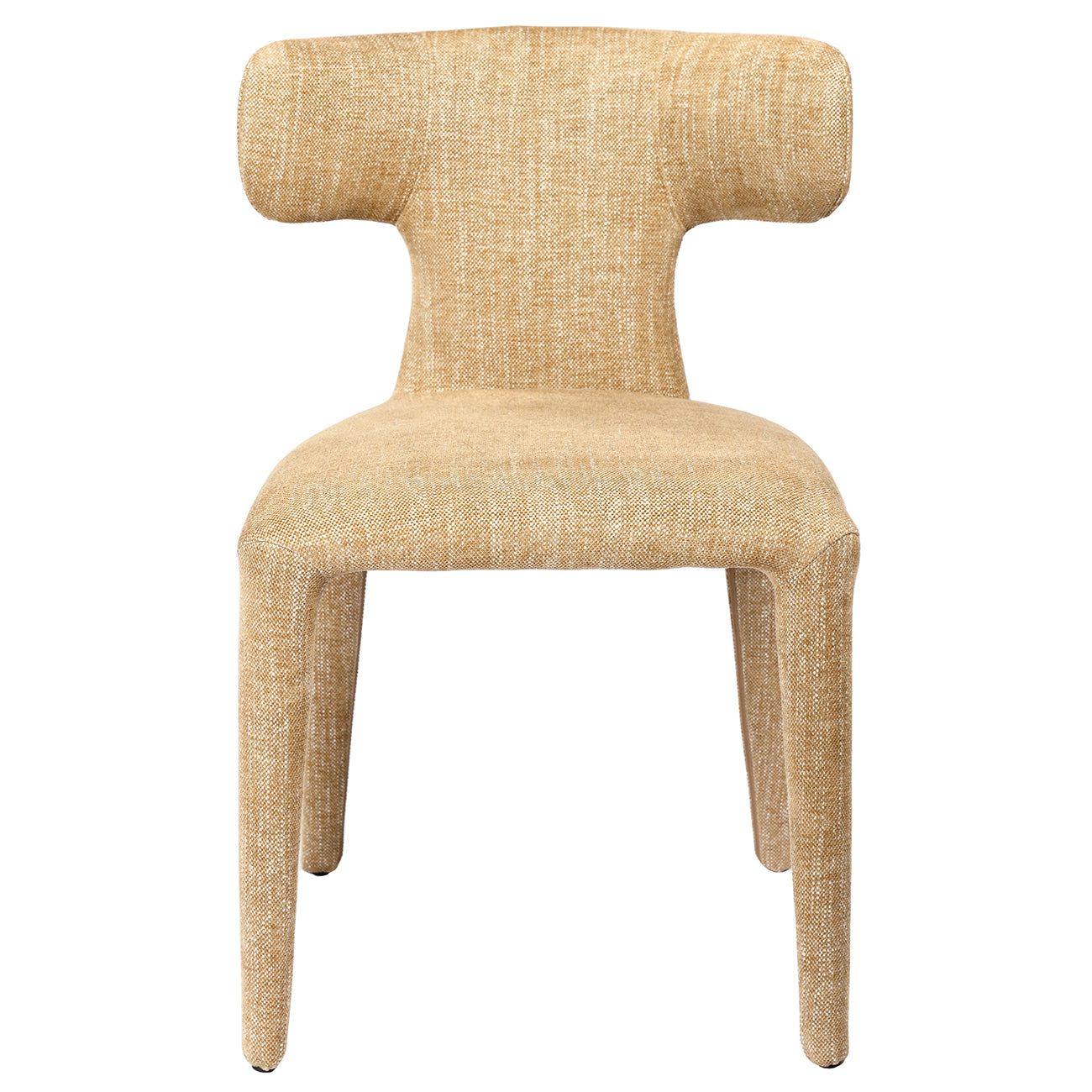Milo Pair of Upholstered Dining Chairs in Wheat