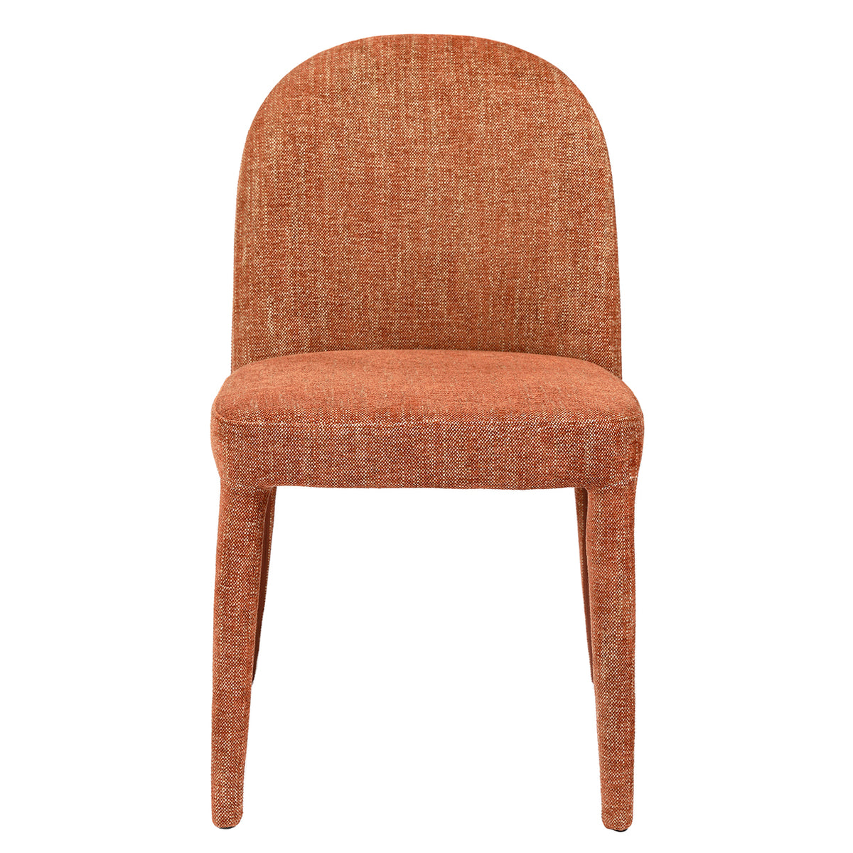 Eska Pair of Upholstered Dining Chairs in Brown