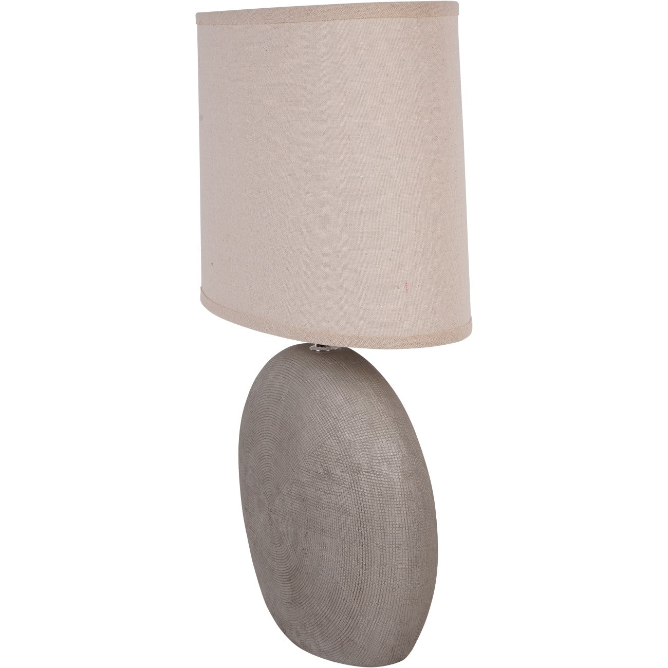 Lunara Textured Ceramic Table Lamp with Shade E27 60W