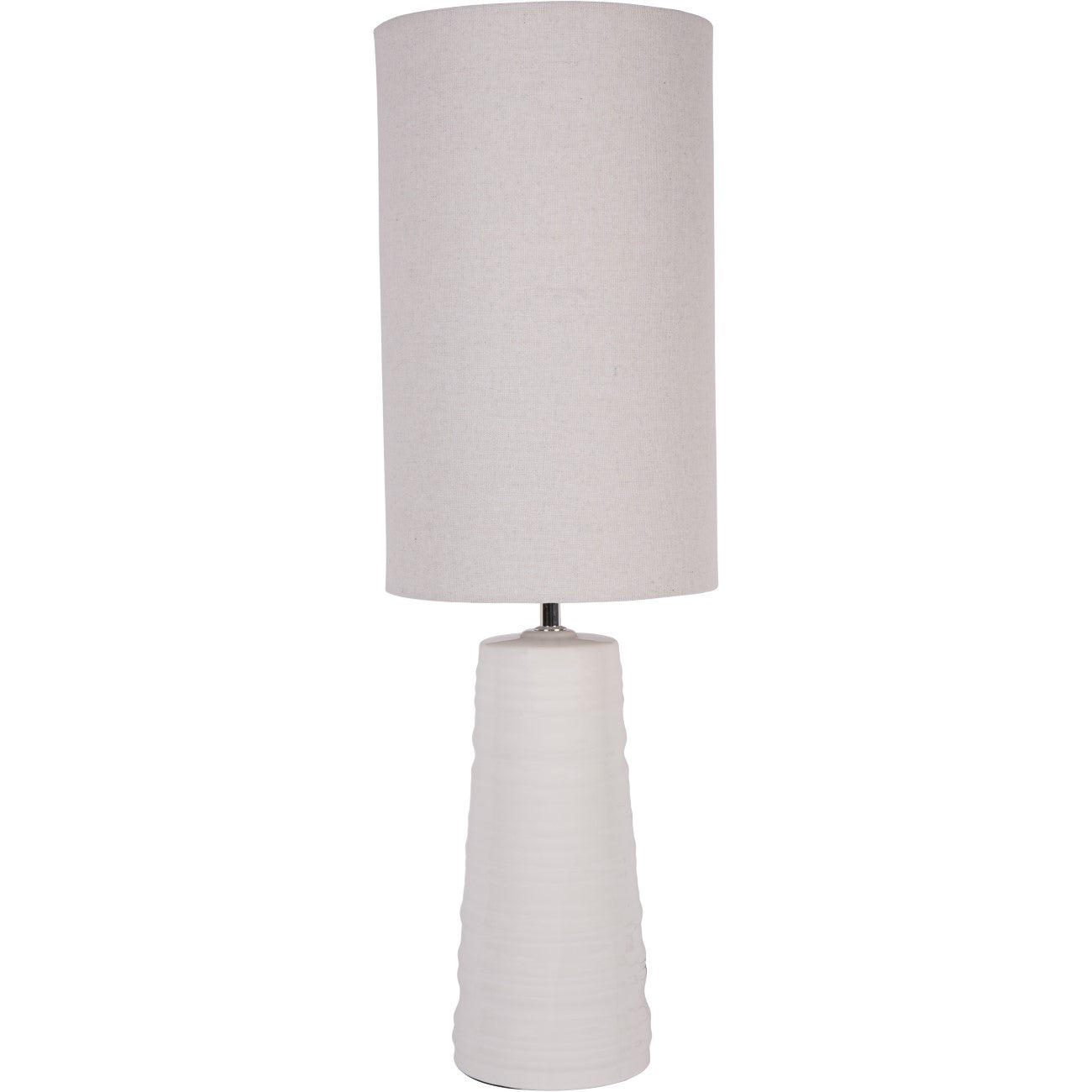 Tivoli Ceramic Table Lamp White with Shade E27 60W