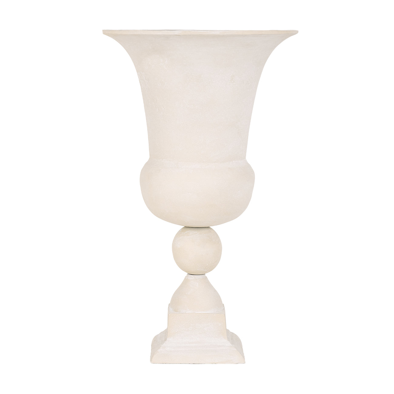 Van Dyk Tall Putty Stonewash Urn Large