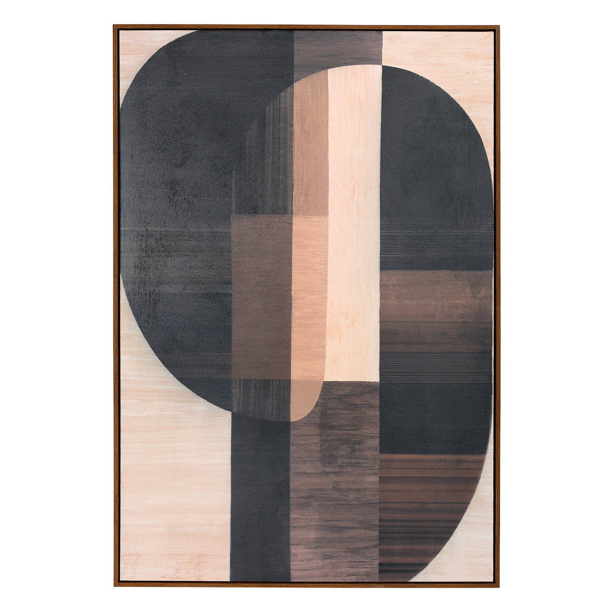 Forma Textured Framed Canvas Wall Art 80x120cm