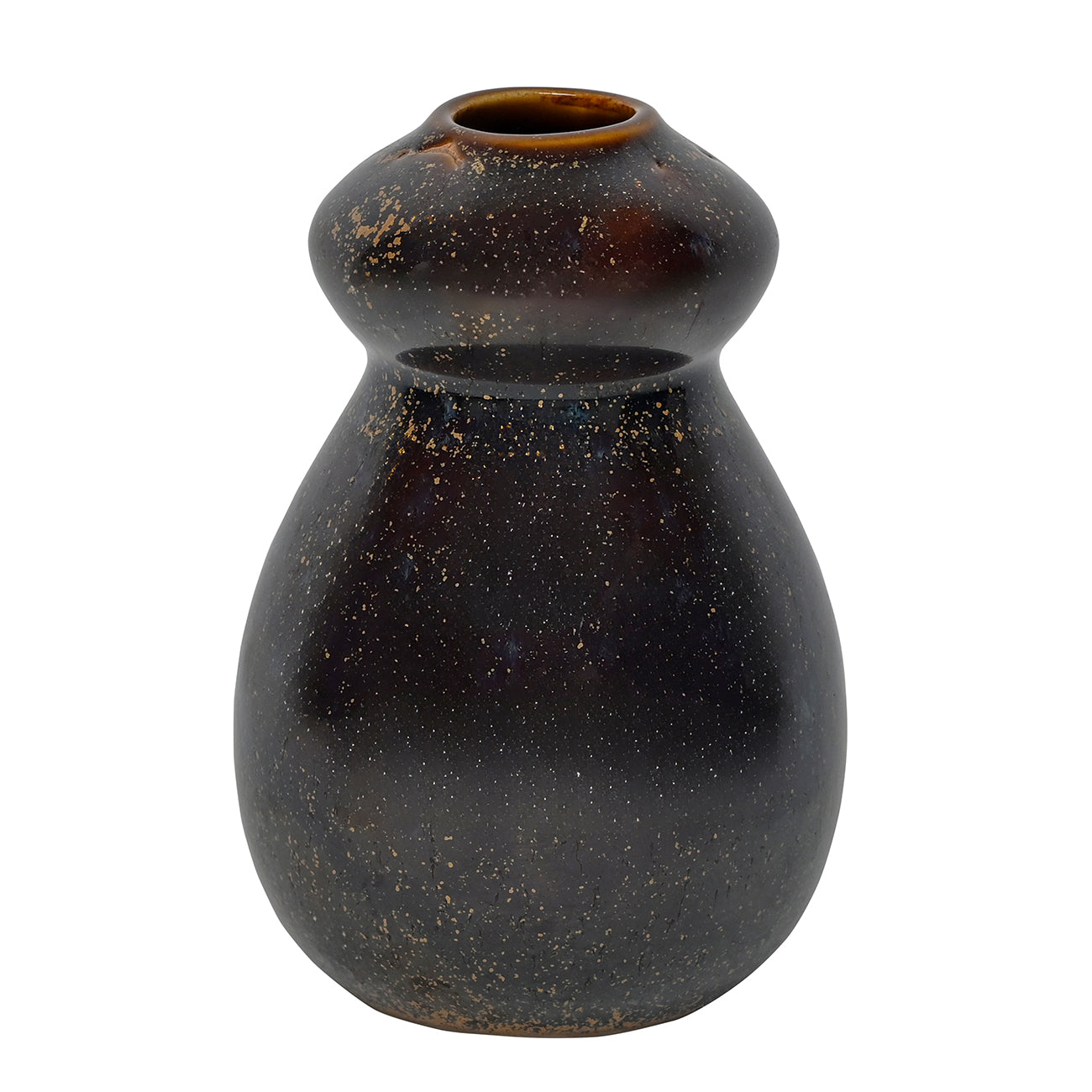 Promotion - Denton Reactive Glaze Stoneware Vase Brown