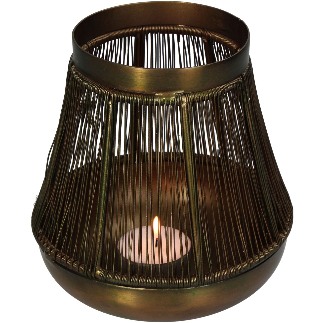 Candle Holder Iron Bronze 13.5cm