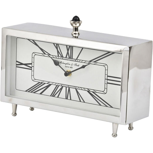 Nebolo Nickel Rectangular Table Clock