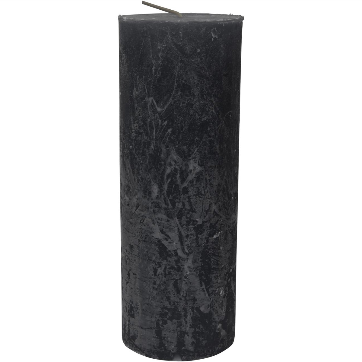 Libra Dark Grey Rustica Pillar Candle 7x19cm