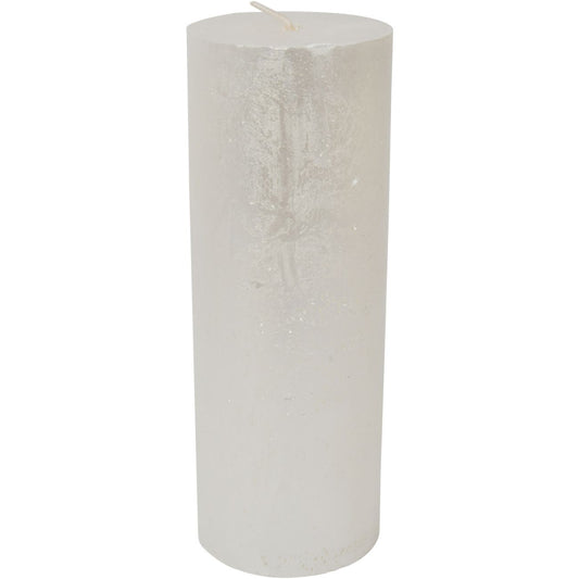 Promotion  - Libra Pearl Rustica Pillar Candle 7x19cm