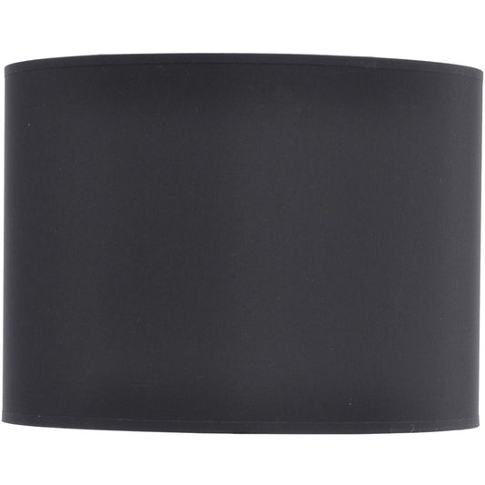 Black and Silver Lined Drum 14" Lampshade