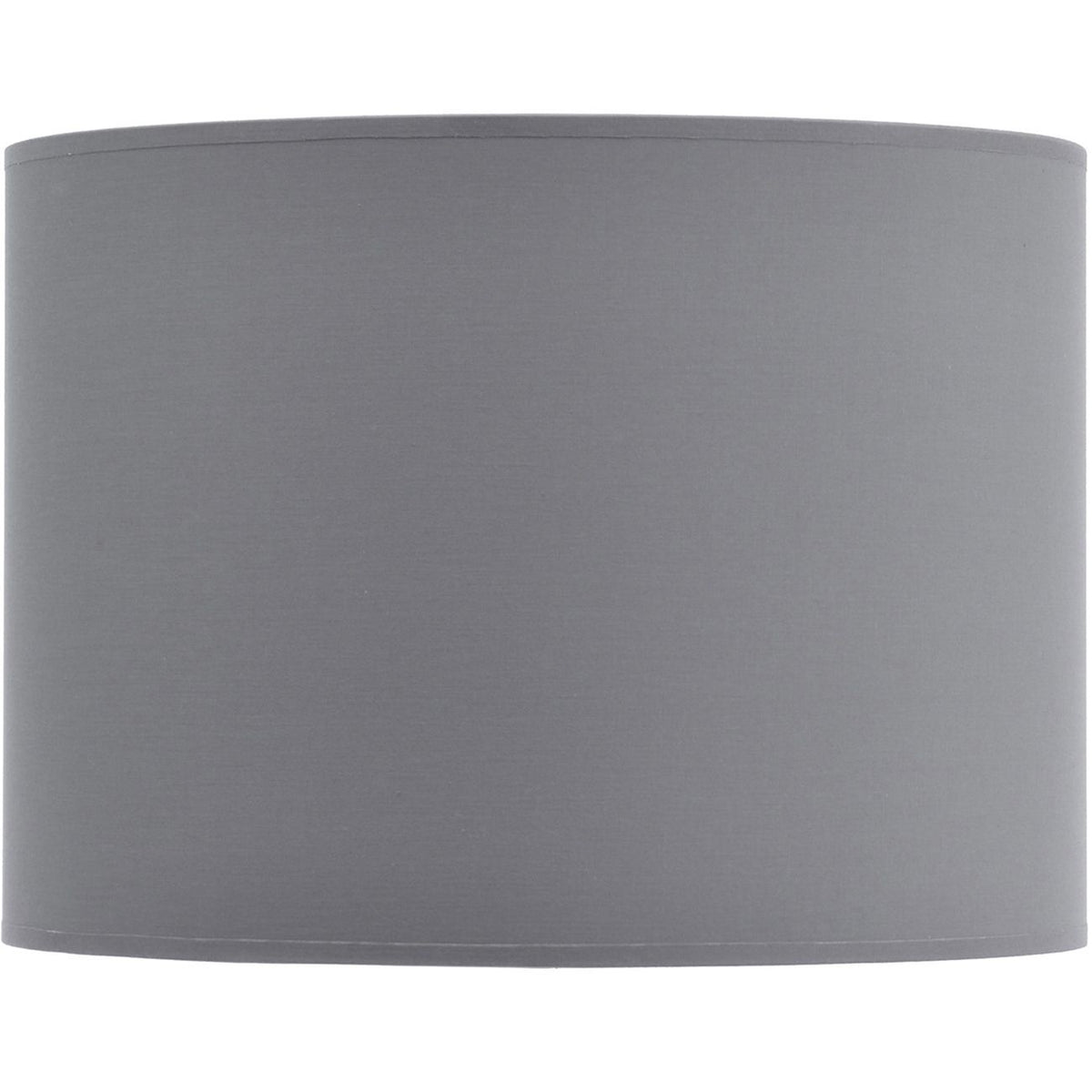 Grey and Silver Lined Drum 16" Lampshade