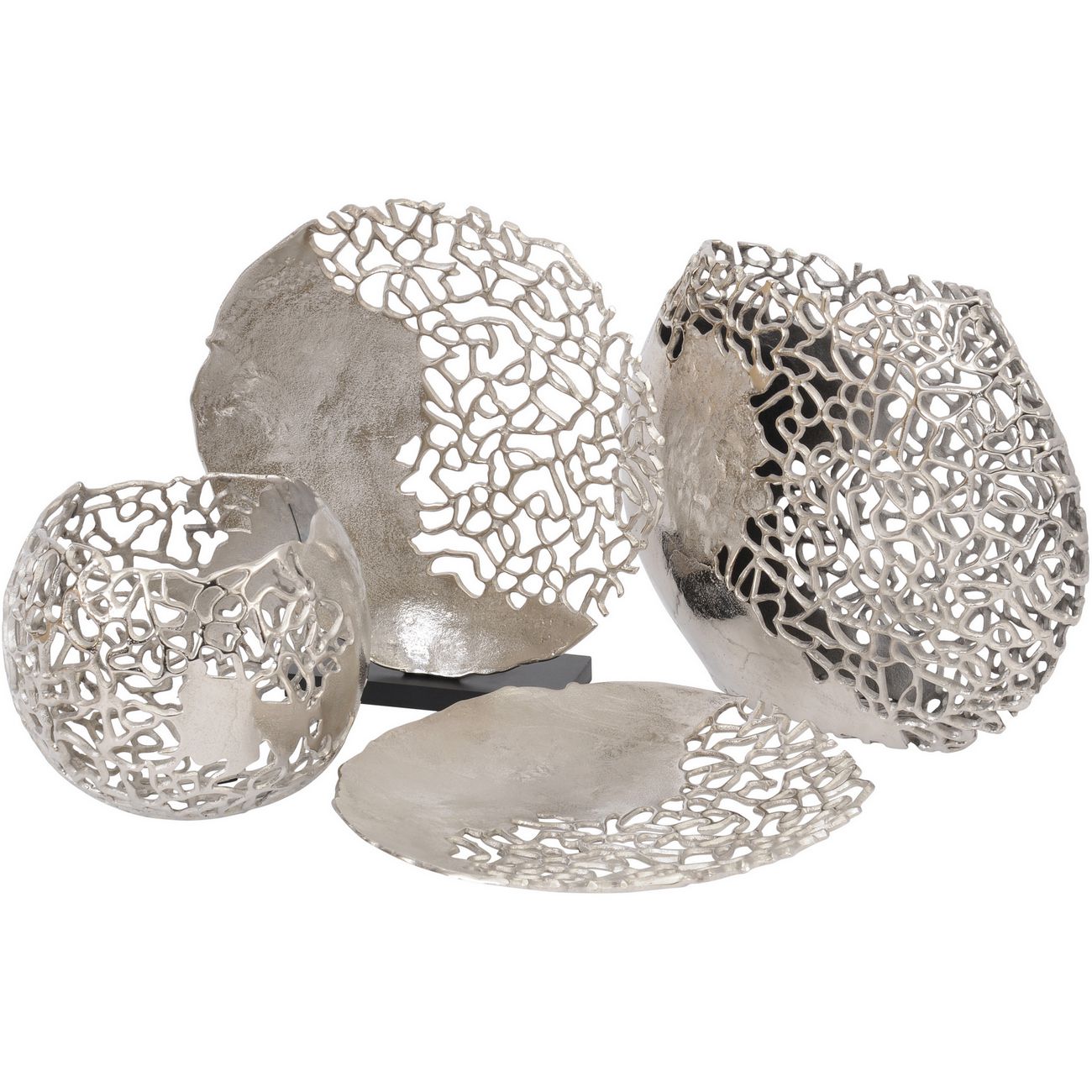 Apo Coral Aluminium Ellipse Vase