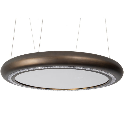Small Gold Ring Statement Chandelier - LED 65W