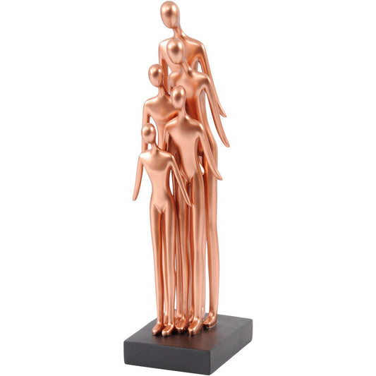 Family Gathering Sculpture in Rose Gold