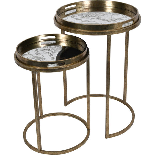 Constellation Map Set of 2 Side Tray Tables