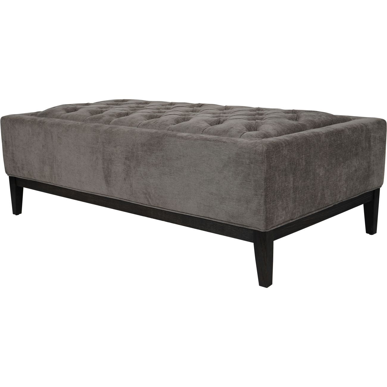 Promotion - Theodore Buttoned XL Ottoman in Warm Grey