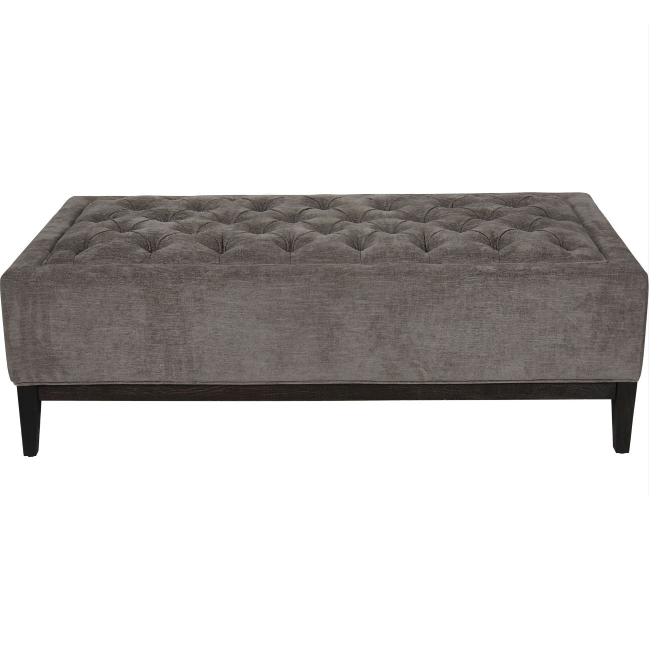 Promotion - Theodore Buttoned XL Ottoman in Warm Grey